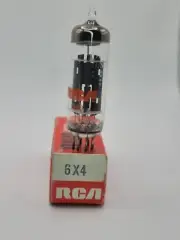 RCA 6X4 NOS Black Plates Halo Getter Serious Tubes