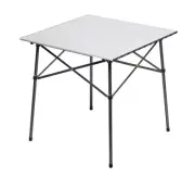 Lightweight Aluminum Folding Square Table Roll Up Top 4 People Compact Table ...