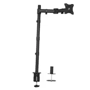 Single Monitor Desk Mount, Extra Tall Fully Adjustable Stand 31" Tall Black