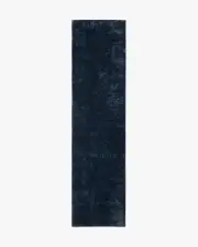 75' x 305' | Machine Washable Runner Rug | Kid & Pet Friendly | Indoor Rug | Midnight Ocean Blue Plush Rug | Ruggable