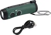 Solar Hand Crank Emergency Radio, Multi-Function Wind Up Radio LED Camping Flashlight Radio Torch Phone Charger