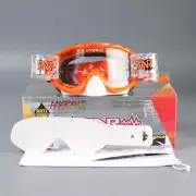 RIP N ROLL HYBRID FULLY LOADED Roll off GOGGLES MOTOCROSS ENDURO Seville Orange