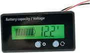 MERRYHAPY Battery Capacity Tester for Rv Lithium Batteries Voltage Meter Voltmeter Easy-Read LCD Monitor