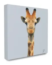 Stupell The Stupell Home Decor Collection Polygon Triangles Geometric Giraffe Abstract Graphic Design