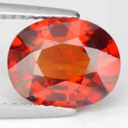 3.96 Ct. Awesome Luster Spessartite Garnet Brilliant Cut WITH GLC CERTIFY