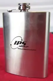 Stainless Steel Hip Flask 8oz IPS Group Parking and Telecommunications