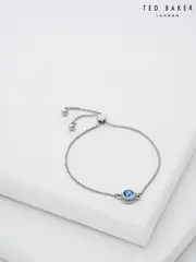 Ted Baker Silver SOLETA: Solitaire Sparkle Crystal Adjustable Bracelet (E76505) | $81