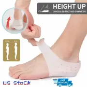 Concealed Footbed Enhancers Invisible Height Increase Silicone Insoles Pads LAVA