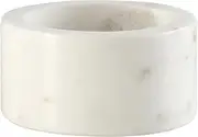 [47th & Main] Marble Votive Candle Holder Tealight Candleholder, Small, White