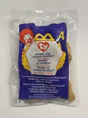 McDonalds 1993 Tag Ty Teenie Beanie Baby Spunky Cocker Spaniel UNOPENED 1999