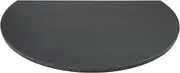 Adam Honed Black Granite Stone Truncated Fireplace Hearth, 31 Inch