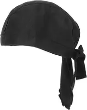 [SMASOLO] Breathable Unisex Chef Hat Decorative Cooking Hat with Ties for Kitchen Restaurant and Shop Comfortable Hair Protection from Contamination