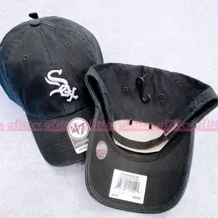 glitter。47Brand 47 MLB 芝加哥 白襪隊 Chicago White Sox 黑色 老帽