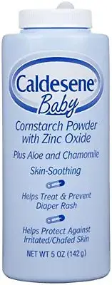 Caldesene Corn Starch Powder, 5 oz (5 Pack)