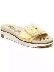 SAM EDELMAN Ariane Leather Slip On Slide Sandal Size 7W