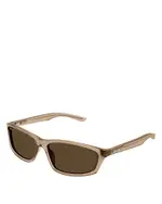 Balenciaga Neo Rectangle Sunglasses, 60mm