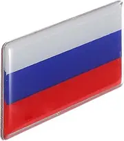Unique Design Car Decal: Aluminum National Flag Sticker for Car Tail Decoration Window Decal