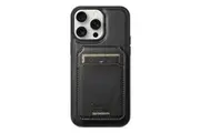 For iPhone 15 Pro Max Case Chic Detachable Compatible with MagSafe Wallet Black