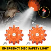 2Pack LED Road Flare Emergency Beacon Roadside Safety Strobe Lights Warning