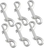 CHILDWEET Metal Snap Hooks for Pet Leash Double-Ended Dog Leash Hooks Sturdy Construction for Ropes Bags and Decorations