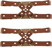 [alisikee] Adjustable Leg Garter Belt, Elastic Punk Cross Thigh Garters for Women, 1 Pair