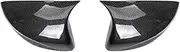 Gerrit for MG 5 MG5 2021 Car Replacement Exterior Door Side Rear View Mirror Cover Caps Reverse Shell Case Car Side Mirror Cover Exterior Mirrors (Color : Carbon Fiber Pattern)