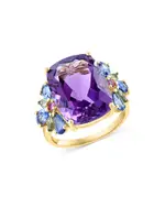 Bloomingdale's Fine Collection Amethyst & Multicolor Sapphire Ring in 14K Yellow Gold
