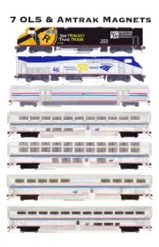 Amtrak Operation Lifesaver P42DC, P42DC #46 & Train 7 magnets Andy Fletcher