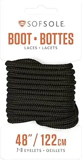 [Sof Sole] Soft Sole Boot Laces Black (48")