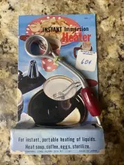 Vintage Instant Immersion Heater 110V Plug-in Drink, Soup Heater / New Old Stock