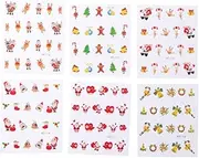 FRCOLOR 3D Snowflake Nail Sticker Set Christmas Nail Art Decals for Fingernails Toenails
