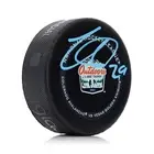Nathan MacKinnon Lake Tahoe Outdoor Signed Official Game Puck 5
