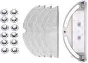 4PCS Robotic Vacuum Cleaner Mop Cloth Microfiber Mop Cloth Replacement with Water Tank for Roborock S50 S51 S55 2nd gen