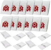 12x Vacuum Cleaner Bags + 8 Filter for Miele S544 Aluminium S700-1 Cat & Dog AU FJM 3D S290 S381 S514 S6210 S4210