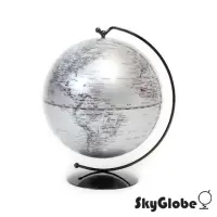 在飛比找momo購物網優惠-【WUZ 屋子】SkyGlobe 5吋銀色手臂時尚地球儀(英