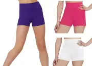New CAPEZIO Womens TB131 Size XS S or L HIGH WAISTED Dance Exercise SHORTS