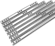 2Pcs Drawer Slides, 6 Sizes Ball Bearing Steel Drawer Runner for Files, Desk Pedestals and General Storage Drawers