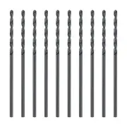 3/64" M35 High-Speed Steel HSS Twist Drill Bits with 3/64" Round Shank, 10pcs
