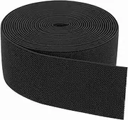 uxcell Elastic Bands for Sewing 5cm x 4.6m Black Knit Elastic Spool High Elasticity for Wigs, Waistband, Pants, Craft DIY Projects