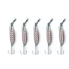 5PCS Sea Fishing Sliver Blade Casting Wedge Lure Laser Mackerel Bass 28g US