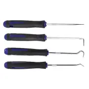 Professional grade 4 Piece Hook and Pick Set for Car Auto Oil Seal Work