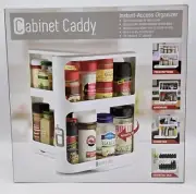 Cabinet Caddy Spice Medicine Rack Organizer Slide & Rotate Kitchen Bathroom