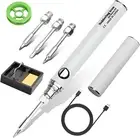 Cordless Soldering Iron Kit, USB Rechargeable Portable Cordless Soldering Iron w