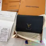 二手精品 LV 路易威登 M62157 黑色 牛皮 中夾 桃紅內裡 錢包 短夾 零錢包 卡夾 錢包