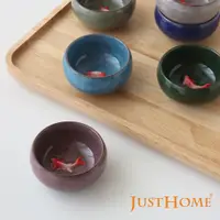 在飛比找PChome24h購物優惠-Just Home如魚得水陶瓷品茗茶杯55ml(6入組)