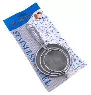 Homein BN-0231 3pc Stainless Steel Sieve Set 2-3/4", 3", 3-2/4"