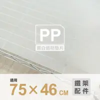 在飛比找momo購物網優惠-【KIWISH】鐵架配件塑膠墊片75x46cm四片組霧白色(