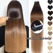 Luxury 100% Remy Human Hair Tape in Extensions THICK Volume Skin Weft Mix Blonde