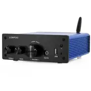 Bluetooth Audio Amplifier, 2.0 Channel Mini Class D Integrated Amp for Bookshelf