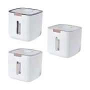 Rice Dispenser Storage Container Automatic Cover Rice Bucket for Rice